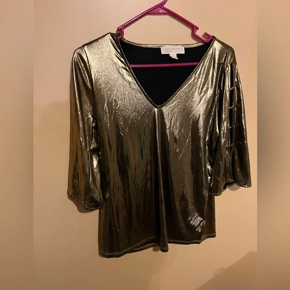 Michael‎ kors medium shiny blouse
